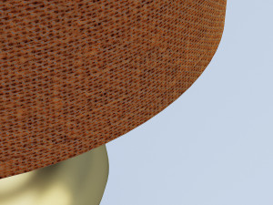 gold table lamp Modello 3D