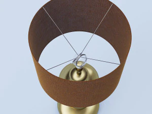 골드 테이블 램프 3D 모델