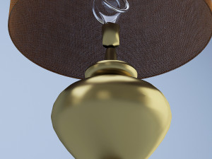gold table lamp Modello 3D
