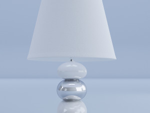 white table lamp 3D Model