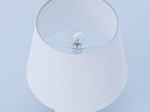 white table lamp 3D Model