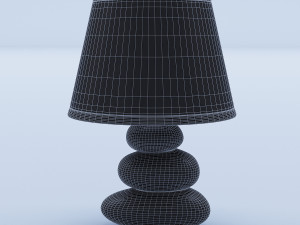 white table lamp 3D Model