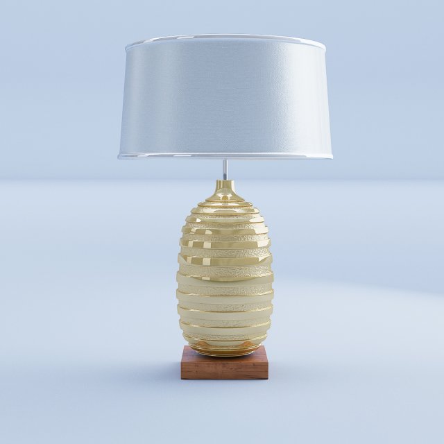 gold table lamp 3Dモデル .c4d .max .obj .3ds .fbx .stl .blend 