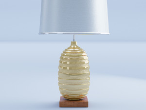 gold table lamp 3D Model