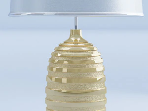 gold table lamp 3D Model