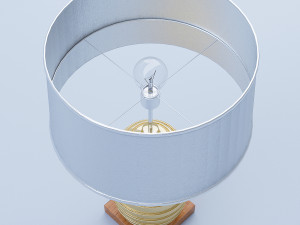 gold table lamp 3Dモデル