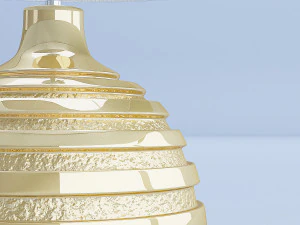 gold table lamp 3D Model