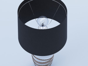 white black table lamp 3D Model