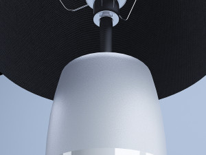 white black table lamp 3D Model