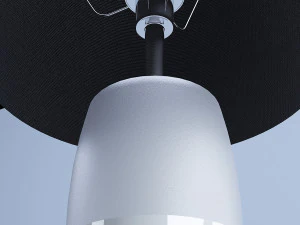 white black table lamp 3D Model