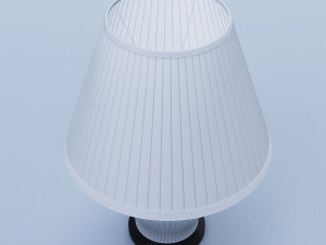 white table lamp 3D 모델
