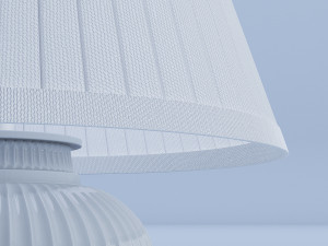 white table lamp 3D 모델