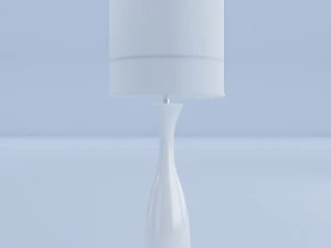 세라믹 화이트 램프 3 3D 모델
