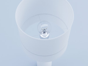 ceramic white lamp 3 3D Model