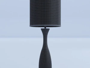 ceramic white lamp 3 3D Model