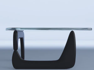 triangular glass coffee table 3D Model