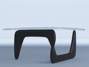 triangular glass coffee table 3D Model