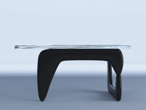 triangular glass coffee table 3D Model