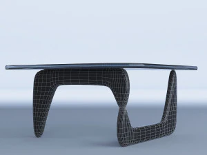 triangular glass coffee table 3D Model