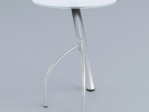circle glass table 3Dモデル