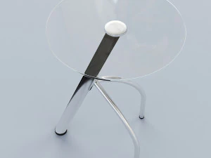 circle glass table 3D Model
