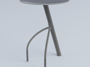 circle glass table 3Dモデル