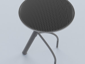 circle glass table 3Dモデル