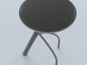 circle glass table 3D Model