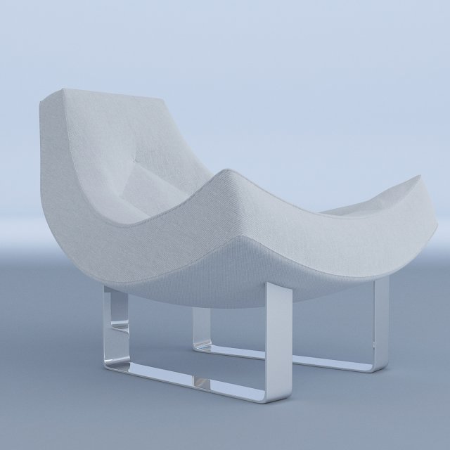 white chair cappellini 3D-Modell .c4d .max .obj .3ds .fbx .stl .blend 