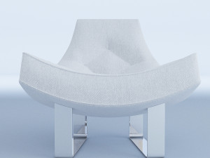white chair cappellini 3D-Modell