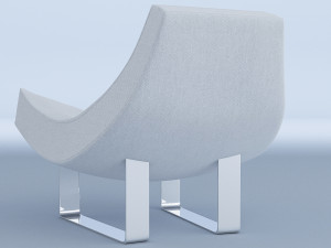 white chair cappellini 3D-Modell