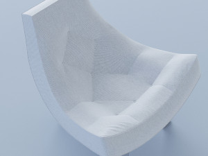 white chair cappellini 3D-Modell