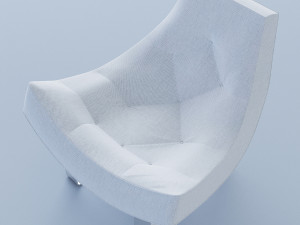 white chair cappellini 3D-Modell