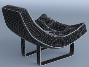 white chair cappellini 3D-Modell