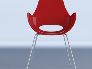 red chair Model 3D