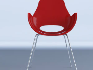 赤い椅子 3Dモデル