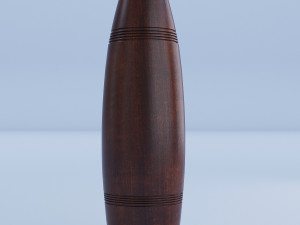 wooden vases set Modèle 3D