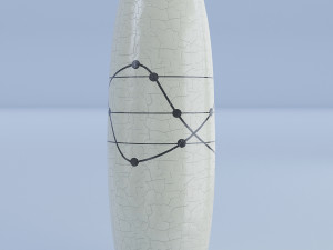 ceramic white vase set Modèle 3D