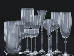 glass set 1 3D Модель