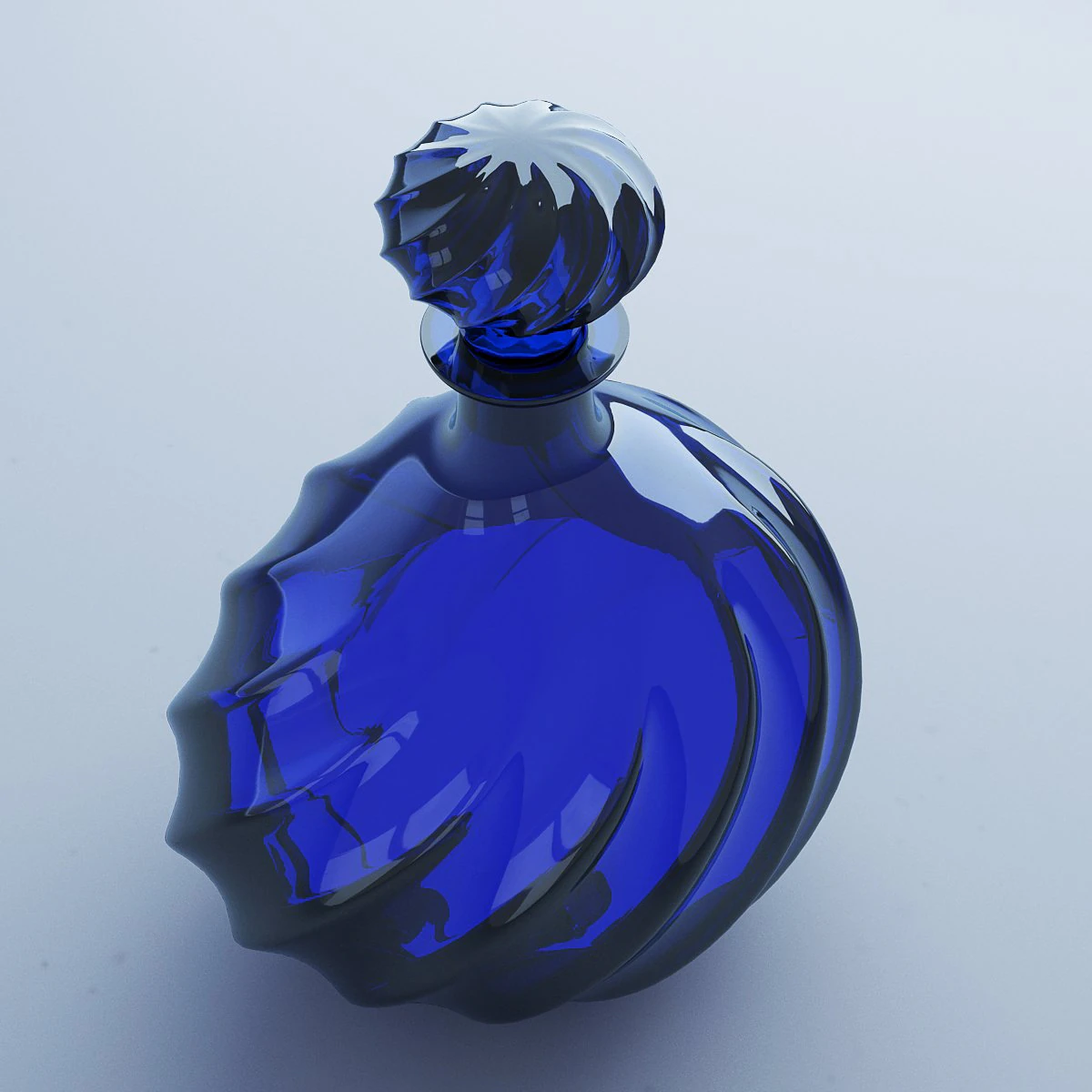 glass ewer blue 3D Model .c4d .max .obj .3ds .fbx .stl .blend 