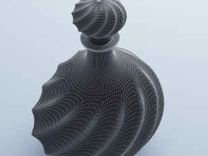 glass ewer blue 3D Model