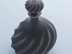 glass ewer blue 3D Model