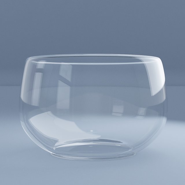 glass bowl 3D 模型 .c4d .max .obj .3ds .fbx .stl .blend 