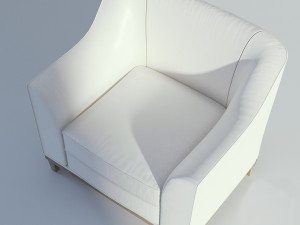 leather arm chair 3D मॉडल