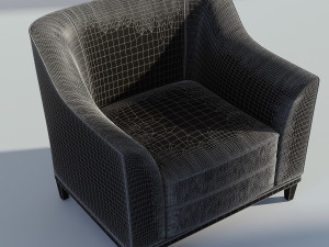 leather arm chair 3D मॉडल