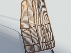 wicker chair Modello 3D
