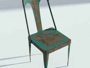sedia retr&ograve; Modello 3D