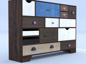 retro drawer 3D Модель