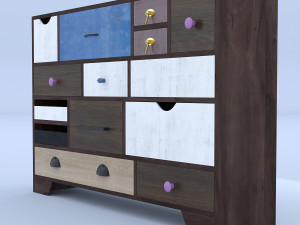 retro drawer 3D Модель