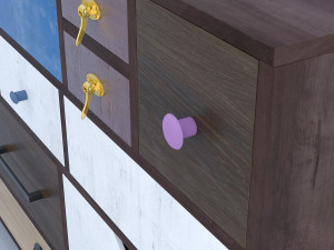 retro drawer 3D Модель